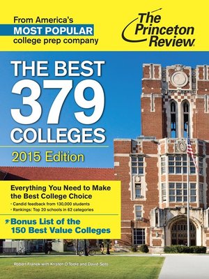 cover image of The Best 379 Colleges, 2015 Edition